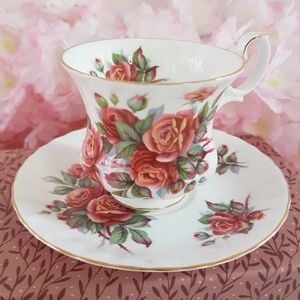 Royal Albert Centennial Rose Bone China Tea Cup & Saucer 4oz